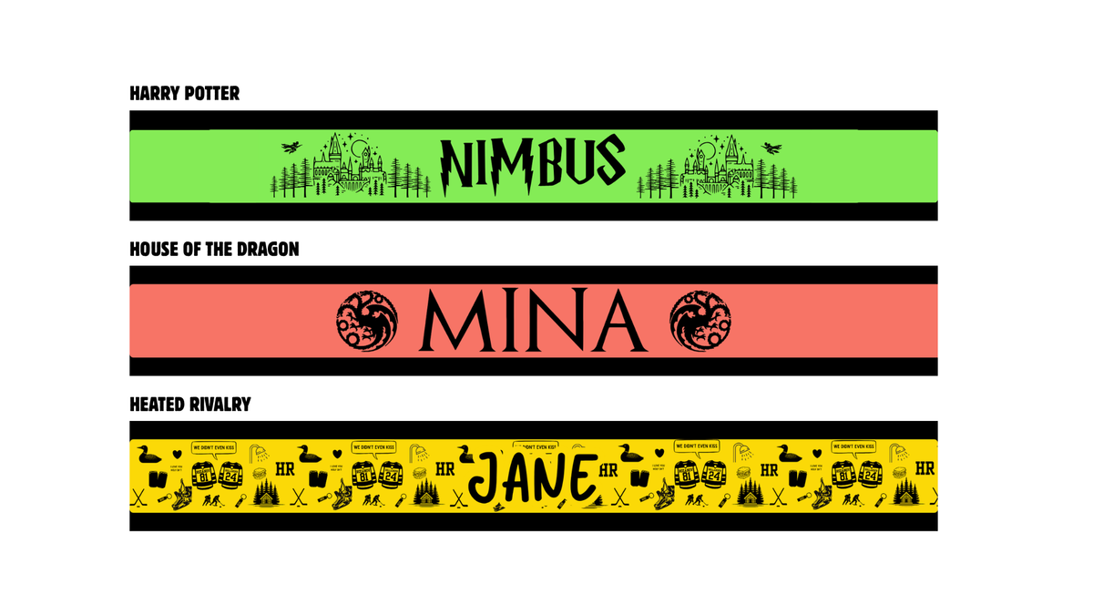 Miscellaneous designs, numbered to match the Design list